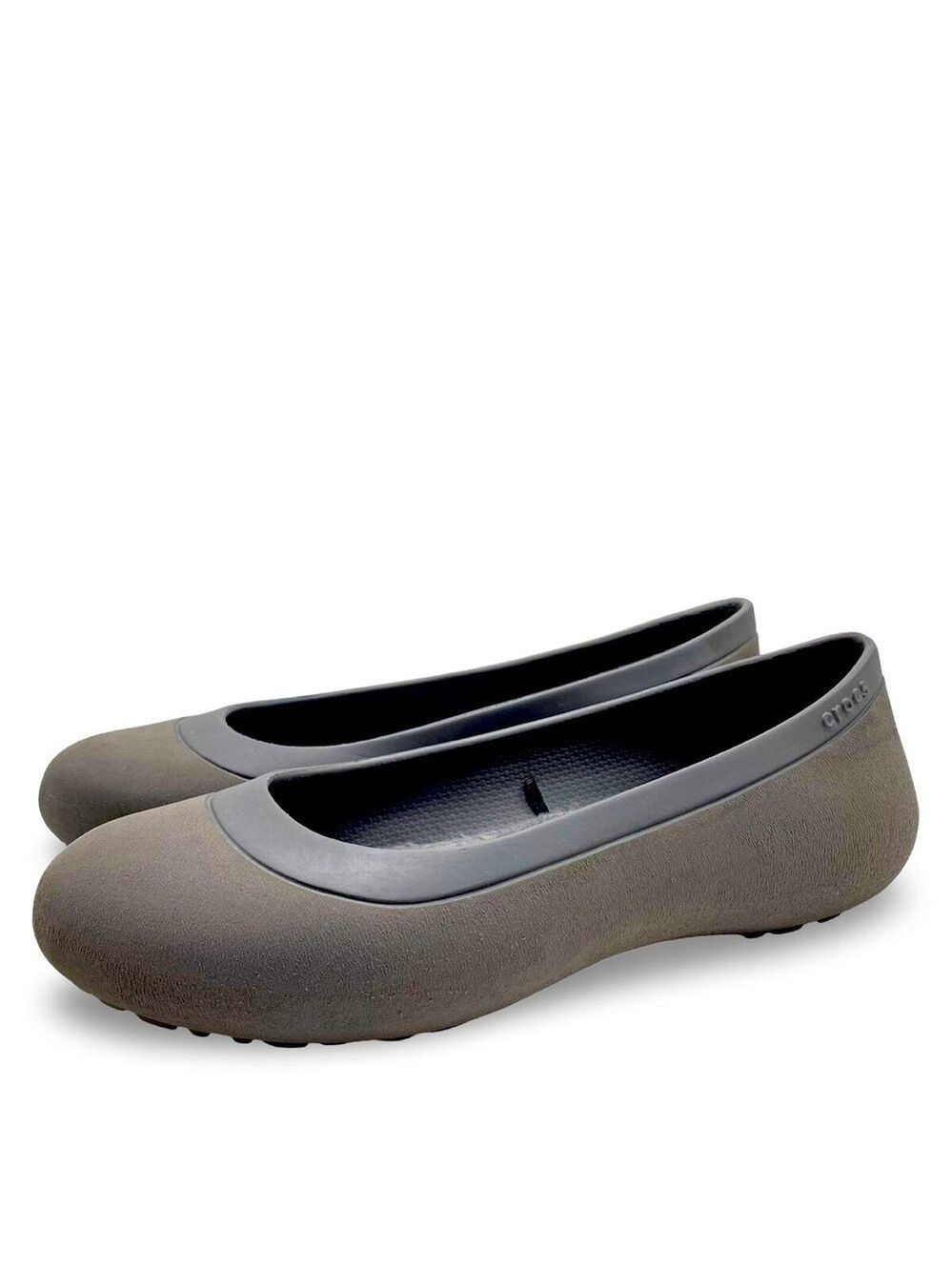 Crocs Mammoth Flats Round Toe Faux Fur Lined Leopard Print, size 8